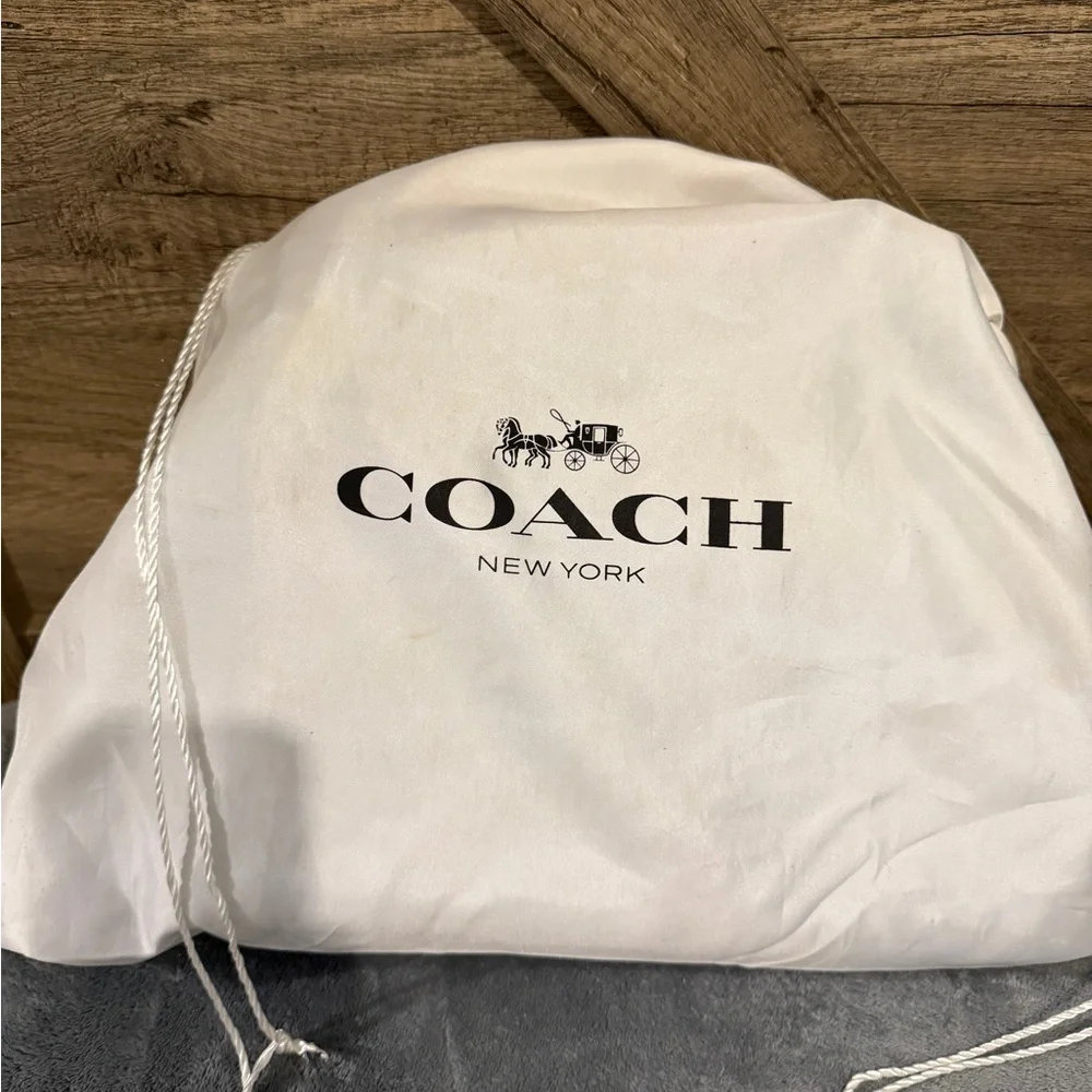 Coach Pebble Leather Shoulder Bag in Teal Blue - Picture 10 of 11